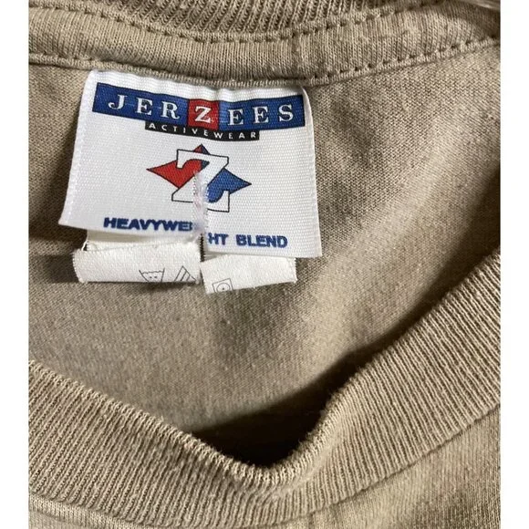 Vintage Jerzees Firefighter Graphic Print Short Sleeve T-shirt Mens Size Large - Picture 6 of 8